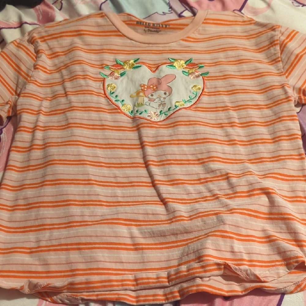 Striped Orange Kids Shirt